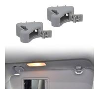 Wlinfetity Sun Visor Retainer Clip for Mitsubishi Pajero 2000-2006, ABS Material, Gray/Beige, Replacement Fit MR779704 / MR779705, Pack of 2