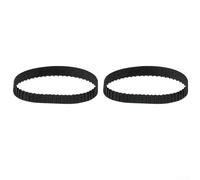 Wlinfetity Timing Belt 102XL 037 Rubber Geared Belt Precision Engineered Black Size As Shown Easy Installation Power Transmission for Engines DIY Repairs 1 or 2 Pieces(2PCS)