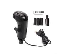 Wlinfetity USB Gear Simulator for Logitech for G25 G27 G29 G920 TH8A, 18-Speed High-Low Gear Lever with 2 Switches, Plug and Play Steering Wheel Accessories for Euro Truck Simulator 2 and for Ats on