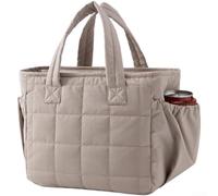 Wlinfetity Work Lunch Bag 7L Portable Insulated Cooler(Khaki Color) | Water-resistant Oxford cloth, pearl cotton insulation, stain , wipe-clean for surface, for durable build