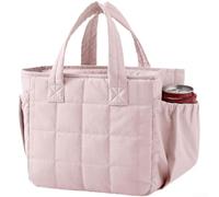 Wlinfetity Work Lunch Bag 7L Portable Insulated Cooler(Pink) | Water-resistant Oxford cloth, pearl cotton insulation, stain , wipe-clean for surface, for durable build
