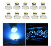 WLJH 10x Ice Blue T3 Led Neo Wedge 3030 SMD Chip 8mm Base Car Dash Instrument Bulb Clock Check Engine Transmission Fasten Seat Belt Hi-Beam Parking Brake Turn Signal Ignition Indicator Lights