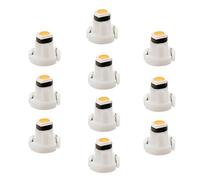 WLJH 10x Yellow T3 Neo Wedge 3030 SMD Chipest 8mm Base Led Car Instrument Cluster Led Bulb Dashboard Gauge Bulb HVAC AC Heater Climate Controls Lamps Radio Switch Indication Interior Light Replacement