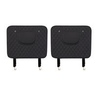 WLKJPP Car Seat Backrest Anti Kicks Mat for Range Rover Velar 2017-2025, Waterproof Anti Dirty Leather Seat Backrest Protector Pad, Car Interior Accessories,A-Black-2PCS