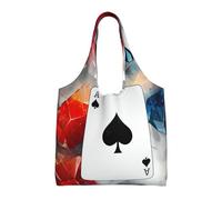 WLKSNBVD Canvas Tote Bag for Women Purse Polygonal playing cards Handbags Totes Crossbody Shoulder Shopping Bag