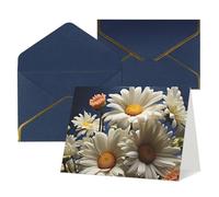 WLKSNBVD Greetings Card with Envelopes Floral Daisy Thinking of You Card 4x6 Blank Note Cards for Birthday Baby Shower Congratulations Wedding Thank You Cards All Occasion