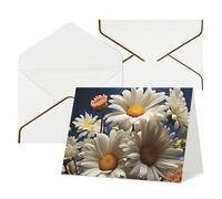 WLKSNBVD Greetings Card with Envelopes Floral Daisy Thinking of You Card 4x6 Blank Note Cards for Birthday Baby Shower Congratulations Wedding Thank You Cards All Occasion