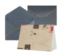 WLKSNBVD Greetings Card with Envelopes Old fashioned mail Thinking of You Card 4x6 Blank Note Cards for Birthday Baby Shower Congratulations Wedding Thank You Cards All Occasion