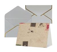 WLKSNBVD Greetings Card with Envelopes Old fashioned mail Thinking of You Card 4x6 Blank Note Cards for Birthday Baby Shower Congratulations Wedding Thank You Cards All Occasion