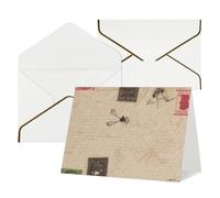 WLKSNBVD Greetings Card with Envelopes Old fashioned mail Thinking of You Card 4x6 Blank Note Cards for Birthday Baby Shower Congratulations Wedding Thank You Cards All Occasion