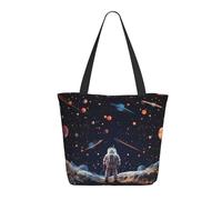 WLKSNBVD Tote Bag for Women Purse and Handbags Tote Shoulder Shopping Bag Astronauts and planets Messenger Bag