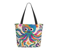WLKSNBVD Tote Bag for Women Purse and Handbags Tote Shoulder Shopping Bag Colorful Octopus Messenger Bag