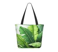 WLKSNBVD Tote Bag for Women Purse and Handbags Tote Shoulder Shopping Bag Cute banana leaves Messenger Bag
