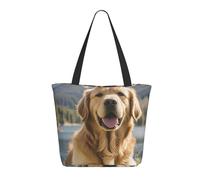 WLKSNBVD Tote Bag for Women Purse and Handbags Tote Shoulder Shopping Bag Cute Golden Retriever Messenger Bag