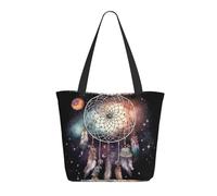 WLKSNBVD Tote Bag for Women Purse and Handbags Tote Shoulder Shopping Bag Dream catcher and stars Messenger Bag