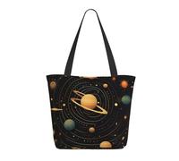 WLKSNBVD Tote Bag for Women Purse and Handbags Tote Shoulder Shopping Bag Retro astronomical pattern Messenger Bag