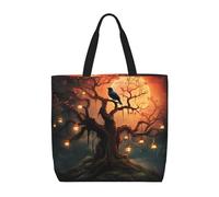 WLKSNBVD Tote Bag for Women Purse and Handbags Tote Shoulder Shopping Bag Vintage Chemistry Lab Messenger Bag, Mysterious Tree Birds, One Size