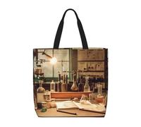 WLKSNBVD Tote Bag for Women Purse and Handbags Tote Shoulder Shopping Bag Vintage Chemistry Lab Messenger Bag