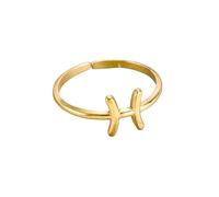 WLLDDDIU 12 Zodiac Signs Constellation Ring for Women 925 Sterling Silver Open Adjustable Ring Thin Stackable Constellation Astrology Statement Band Jewelry Birthday Gifts Gold Aquarius