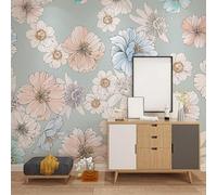 WLLDDDIU Large Self Adhesive Wallpaper Pastoral Style Hand Painted Watercolor Roses Art Wallcovering Peel and Stick Detachable Contact Paper Mural Vinyl for Bedroom Living Room Decor 121X91Cm(48X36i
