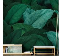 WLLDDDIU Large Tropical Green Leaf Peel and Stick Wallpaper Removable Self Adhesive Wallpaper Dark Jungle Botanical Mural Vinyl Wall Decor for Living Room Bedroom 240×160Cm(94×63inch)