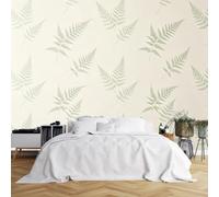WLLDDDIU Peel and Stick Wallpaper, Vintage Botanical Leaf Self Adhesive Wallpaper Mural Removable Thick Waterproof Vinyl Wall Covering for Bedroom Living Room Cottagecore Decor 200×140Cm(79×55inch