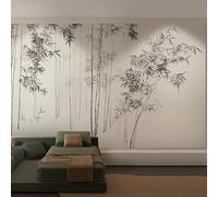 WLLDDDIU Photo Wallpaper 3D Chinese Style Ink Bamboo Forest Self Adhesive Wallpaper Non Woven Mural Decor for Living Room Bedroom Modern Wall Art Wallcovering 294X210Cm(116X83inch)