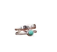 WLLDDDIU Rings Silver,Womens 925 Sterling Silver Open Adjustable Rings Retro Distressed Braided Twist inlaid Imitation Turquoise Band Six Word Mantra Finger Circlet Jewelry Gifts