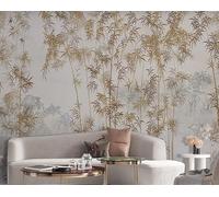 WLLDDDIU Self Adhesive Wallpaper, Modern Hand Painted Ink Bamboo Forest Photo Wallpaper Peel and Stick Mural Traditional Chinese Painting Wall Decor for Living Room Study Tea Room 343X256Cm(135X101i