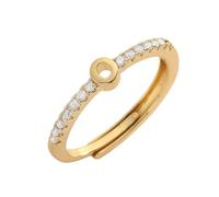 WLLDDDIU Women 925 Sterling Silver initial Letter Rings Open Adjustable Cubic Zirconia Ring A-Z Stackable Alphabet Finger Circlet Engagement Wedding Band Jewelry Gifts Gold Letter Q
