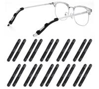 WLLHYF 10 Pairs Eyeglass Ear Cushions Silicone Glasses Temple Tip Grips Anti-Slip Tips Sleeve Retainer Soft Glasses Ear Pads Comfort Eyeglass Ear Hook for Reading Glasses