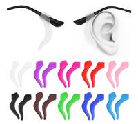 WLLHYF 10 Pairs Glasses Anti-slip Silicone Ear Grip Eyeglass Ear Grips Clip Cushion Soft Comfortable Eyeglass Ear Hook Sleeve Keep Glasses from Slipping Ear Grippers for Sunglasses Reading Glasses