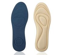 WLLHYF 1Pair Memory Foam Insoles for Women Replacement Inner Soles for Sneakers Slippers Boots Liners Comfort Cushioning Shoe Inserts Flat Shoe Pads Shock Absorption and Relieve Foot Pain(W:5.5-7UK