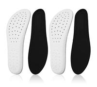 WLLHYF 2 Pairs Memory Foam Shoe Insoles, Shock Absorption Inserts Arch Support Cushioning Sports Insoles Soft Comfortable Replacement Insoles for Men Women (Men: UK 8-11)