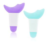 WLLHYF 2 Pcs Eyelash Stencil Silicone Mascara Shield Applicator Guard Cosmetic Eyeliner Helper Tool Lazy Quick Makeup Template Reusable Beginners Friendly Beauty Accessories for Women Girls