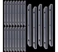 WLLHYF 24 Pcs 3 Hole Magazine Binder Inserts Holder, Punched Magazine Organizer Translucent White 3 Ring Binder Insert Strips for Magazines Storage Book Paper Magazines Protectors