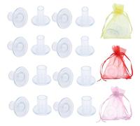 WLLHYF 4 Pairs Transparent High Heel Protectors，4 Sizes Soft Heel Covers for Walking on Grass Uneven Floor Anti-Slip Heel Repair Caps Stops Sinking into Grass Protector for Women Wedding Shoes