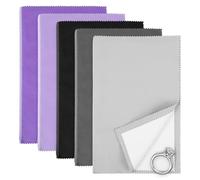 WLLHYF 5PCS Jewelry Polishing Cleaning Cloth Professional Large Cotton Multi-Layer Double-Sided Silver Cleaner Cloth for Gold Silver Jewelry Diamond Metal Precious Stones Coins