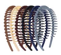 WLLHYF 6 Pieces Shark Tooth Hair Comb Headbands for Girls Women