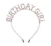 WLLHYF Birthday Crowns Girl Headband Birthday Sash Bling Rhinestone Hair Band Princess Tiara Sweet Happy Birthday Accessories for Women Girls Party Christmas Festival Decorations