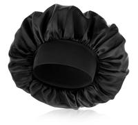WLLHYF Bonnets for Men, Satin Hair Bonnet Adjustable Soft Silk Sleep Cap Elastic Band Reversible Large Sleep Bonnet for Black Women Curly Hair Braids