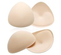 WLLHYF Bra Pad Inserts 2 Pairs Replacement Cups Removable Washable Sports Cups for Women Girls Swimsuit Bikini Bra (Skin)