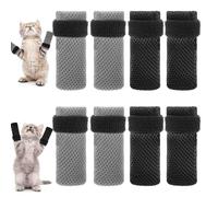 WLLHYF Cat Claw Covers, Cat Booties Anti Scratch Mittens 8 Pcs Mittens to Prevent Scratching Socks Breathable Mesh Paw Covers Adjustable Shoes Booties for Cats Pet Bathing, Cutting Nails