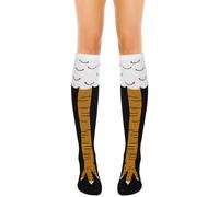 WLLHYF Chicken Legs Socks Crazy Funny Over The Knee Socks Creative Novelty Socks Stovepipe Socks Knee-High Turkey Socks Halloween Christmas Easter Cosplay Carnival For Women Girls