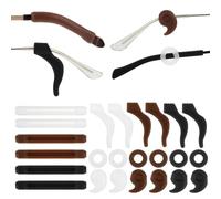 WLLHYF Eyeglasses Retainers Silicone Glasses Temple Holders Anti-slip Protectors Eyeglasses Ear Grips Premium Ear Hook Protectors for Spectacle Sunglasses Reading Glasses(12Pairs)