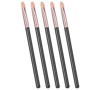 WLLHYF Eyeshadow Applicators Stick Sets Makeup Brushes for Women Sponge Double Sided Washable Reusable Professional Eye Shadow Makeup Applicator Tool for Girls (5pcs, rose gold)