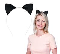 WLLHYF Glitter Cat Ears Headband Halloween Hair Band Fancy Dress Cat Ear Hair Hoop Woman Headband Cosplay Party Costume