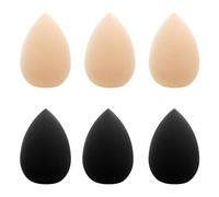WLLHYF Mini Makeup Sponge, Pack of 6, Soft Pressed Puff Face Body Wet Dry Makeup Tool for Cosmetic Foundation Powder Concealer Under Eyes Highlight (Set 1)