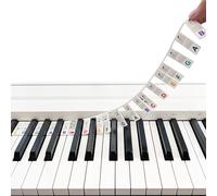 WLLHYF Piano Sheet Music Topper for Beginners 88 Keys Silicone Removable No Sticking Piano Keyboard Music Labels Piano Accessories