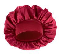 WLLHYF Silk Bonnet for Men, Satin Bonnet Single Layer Elastic Band Silk Sleep Cap Black Soft Adjustable Hair Cap Hair Wrap Large Bonnets for Women Sleeping